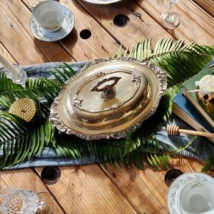 Baroque by Wallace Chafing Dish - Silverplated - Victorian - Antique - Serveware